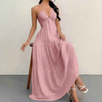 Elegantes Halterneck Sommerkleid | Rückenfrei & A-Linie Ansicht 4 – Kleid – ESTID
