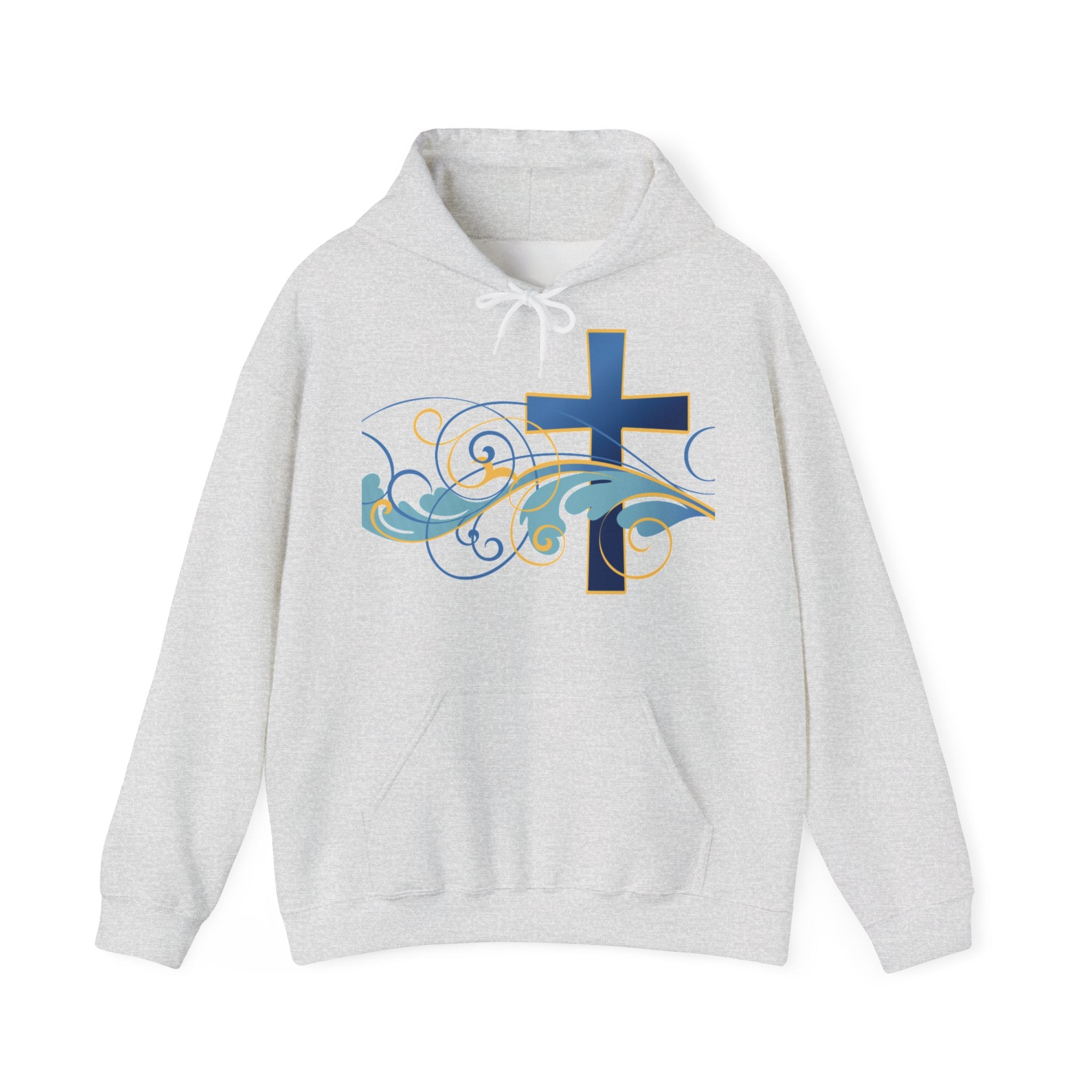 Gott liebt seine Kinder Kapuzenpullover – Cross Hoodie mit handschriftlicher Botschaft Ansicht 7 – Hoodie – ESTID