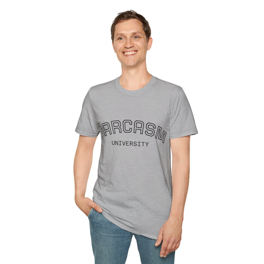 Sarcasm University T-Shirt — Funny Collegiate Graphic Tee Ansicht 34 – T-Shirt – ESTID