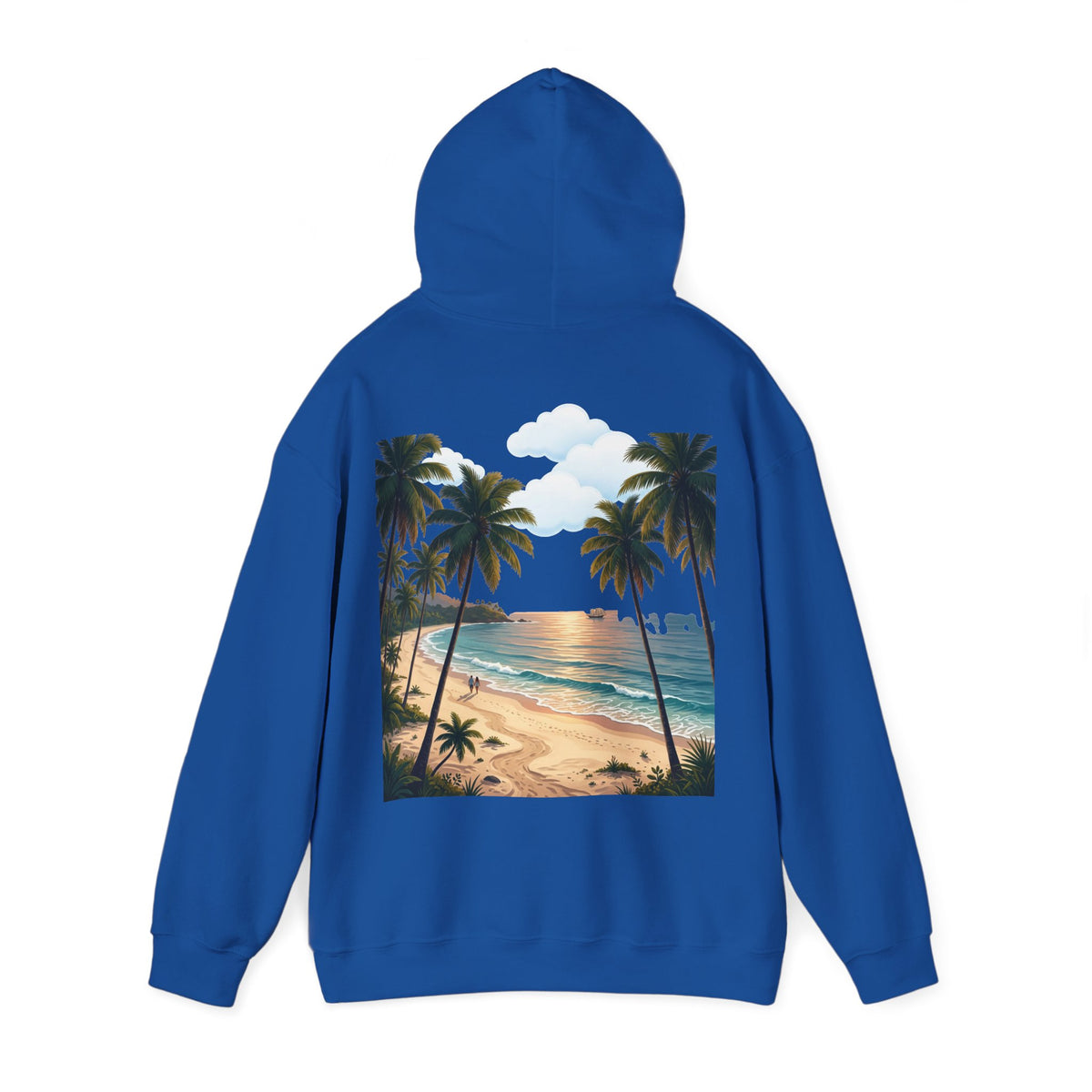 Urlaub Hoodie – Tropischer Palm Sunset Kapuzenpullover Ansicht 6 – Hoodie – ESTID