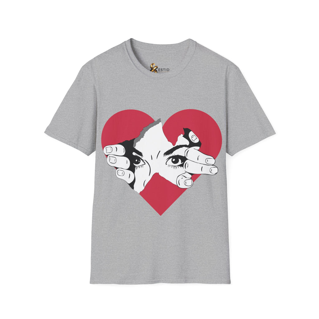Herz‑Hände T-Shirt – Eye Peek Herz Grafik Tee Ansicht 19 – T-Shirt – ESTID