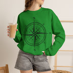 Kompass-Rose Sweatshirt – Nautik Crewneck für Reisende & Entdecker Ansicht 14 – Sweatshirt – ESTID