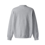 Minimalistischer Herren Rundhals-Pullover in Oversized Optik | Grau & Schwarz Detailansicht – pullover – ESTID