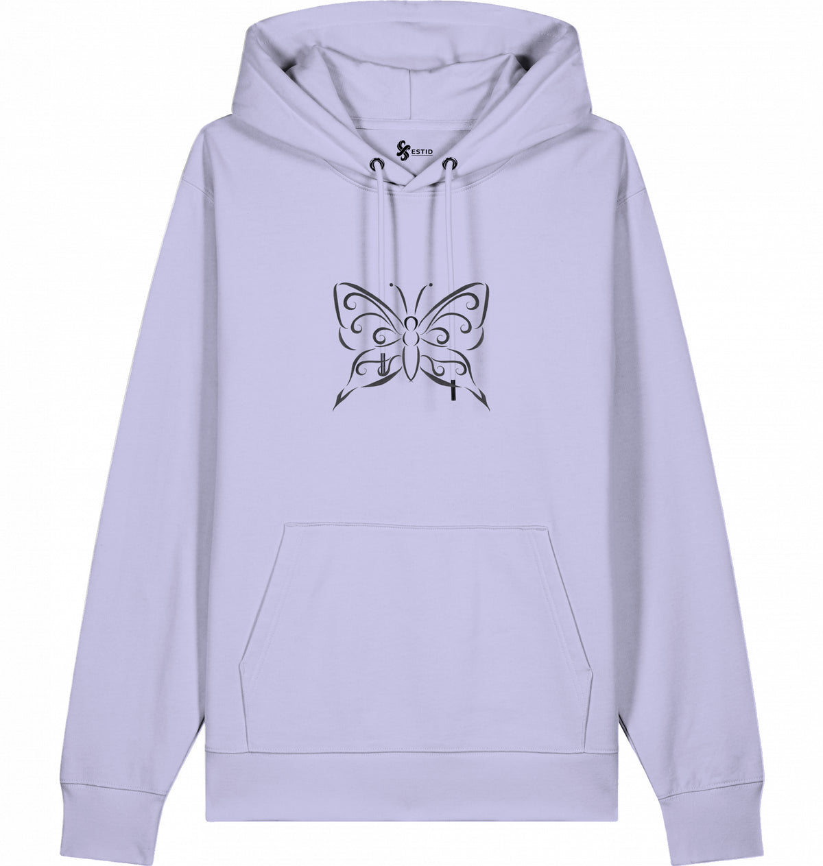 Lässiger Damen Kapuzenpullover mit Tribal Schmetterling Motiv Ansicht 19 – Shirt – ESTID