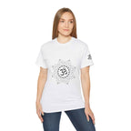 Spiritual Om Mandala Bio-Baumwoll T-Shirt | Damen & Herren Detailansicht – T-Shirt – ESTID