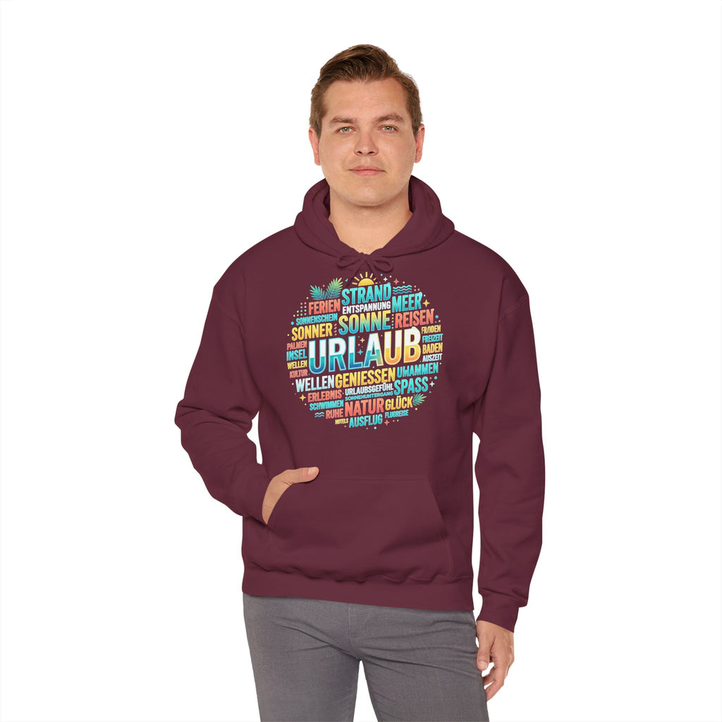 Urlaub Hoodie – Tropischer Palm Sunset Kapuzenpullover
