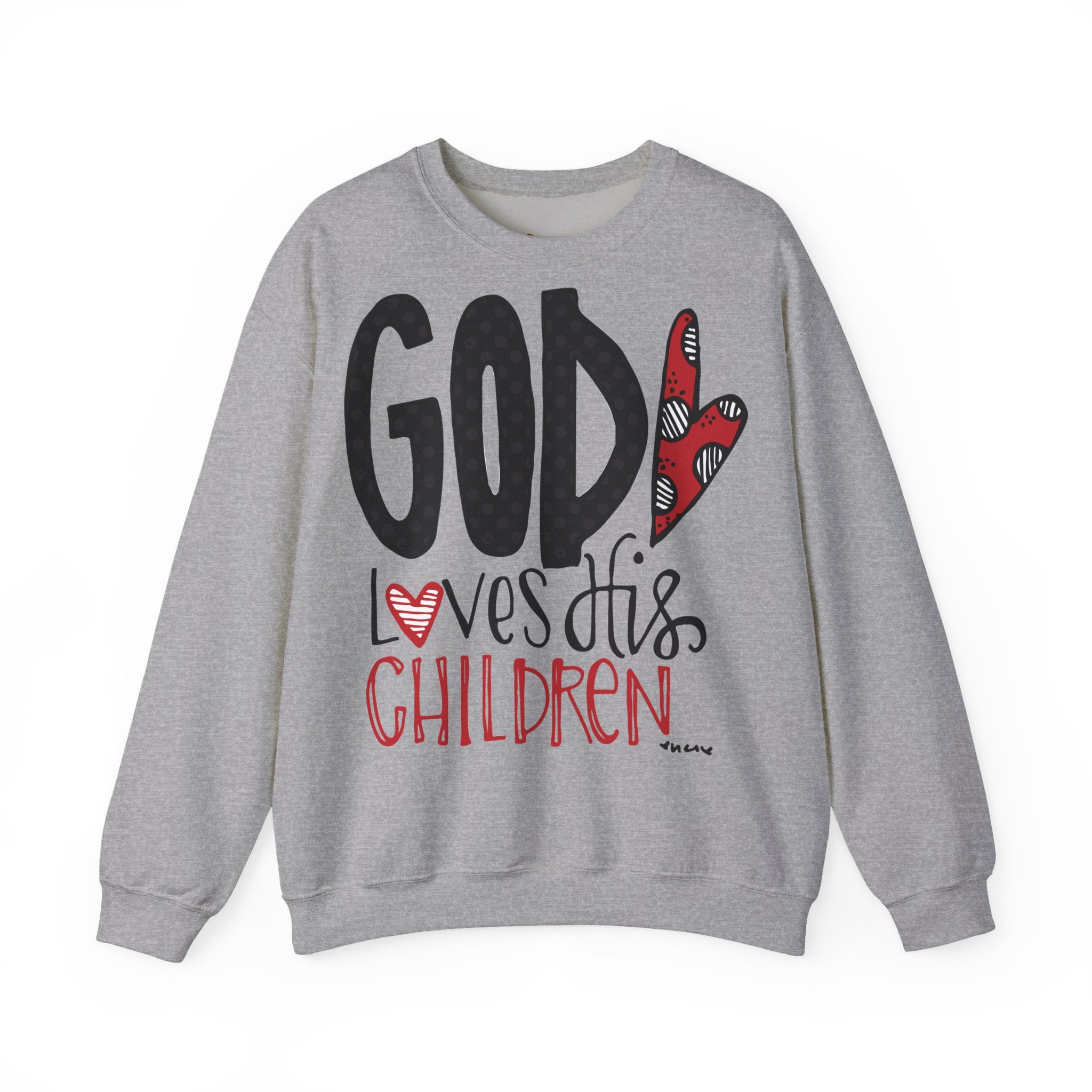 Gott liebt Seine Kinder Sweatshirt – Faith-Crewneck für Kinder und Familie Ansicht 10 – Sweatshirt – ESTID