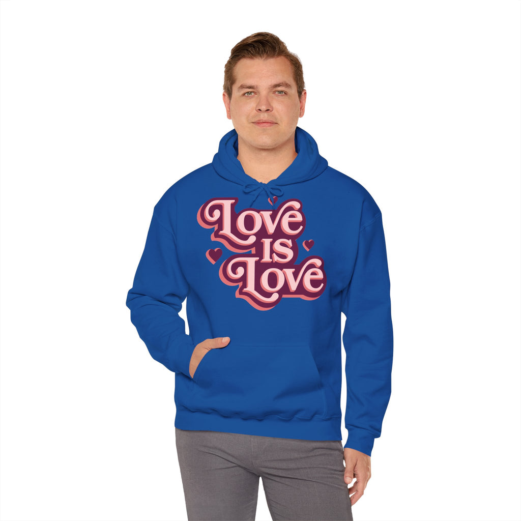 Love Is Love Hoodie – Retro Herz Pride Kapuzenpullover Ansicht 41 – Hoodie – ESTID