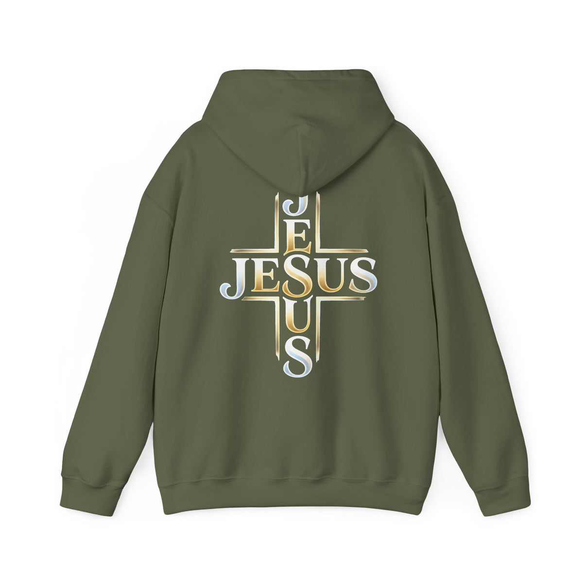 Faith Over Fear Hoodie – Jesus Kreuz Kapuzenpullover | Christliches Sweatshirt Ansicht 6 – Hoodie – ESTID