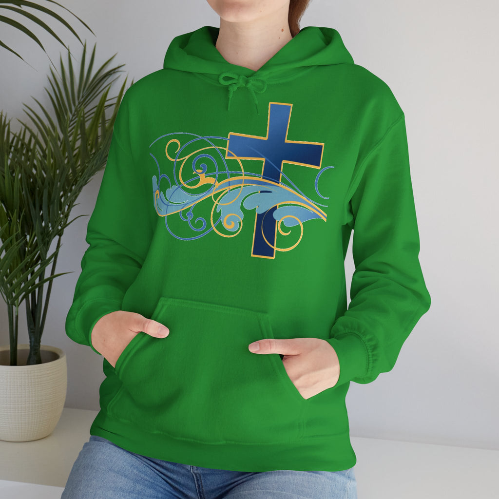 Gott liebt seine Kinder Kapuzenpullover – Cross Hoodie mit handschriftlicher Botschaft Ansicht 42 – Hoodie – ESTID