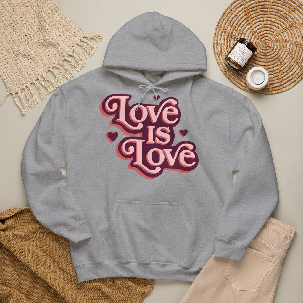 Love Is Love Hoodie – Retro Herz Pride Kapuzenpullover Ansicht 31 – Hoodie – ESTID