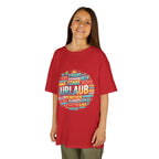 Kinder-T-Shirt "Urlaub" Wortwolke – Buntes Reise-Shirt für Kinder