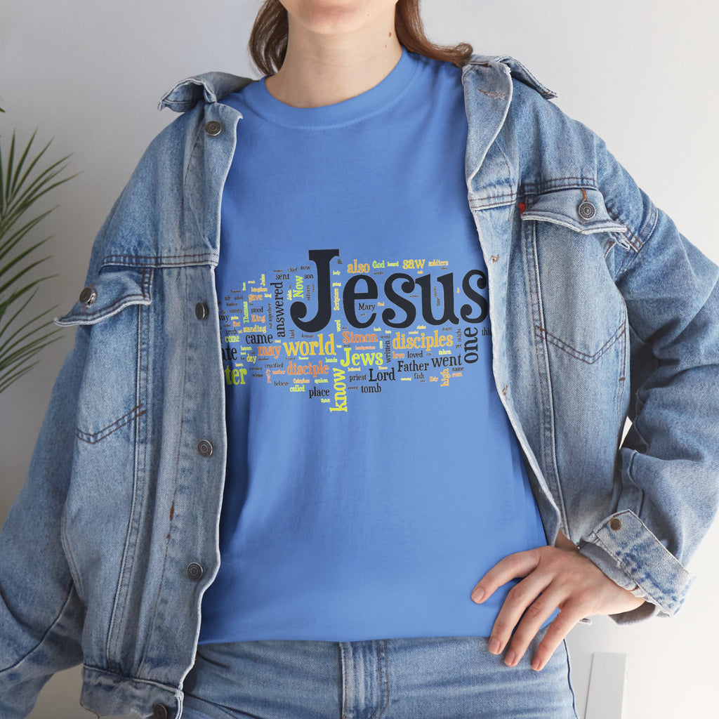 ESTID Unisex Shirt | Jesus Fisch Bibel Wortwolke Ansicht 50 – T-Shirt – ESTID