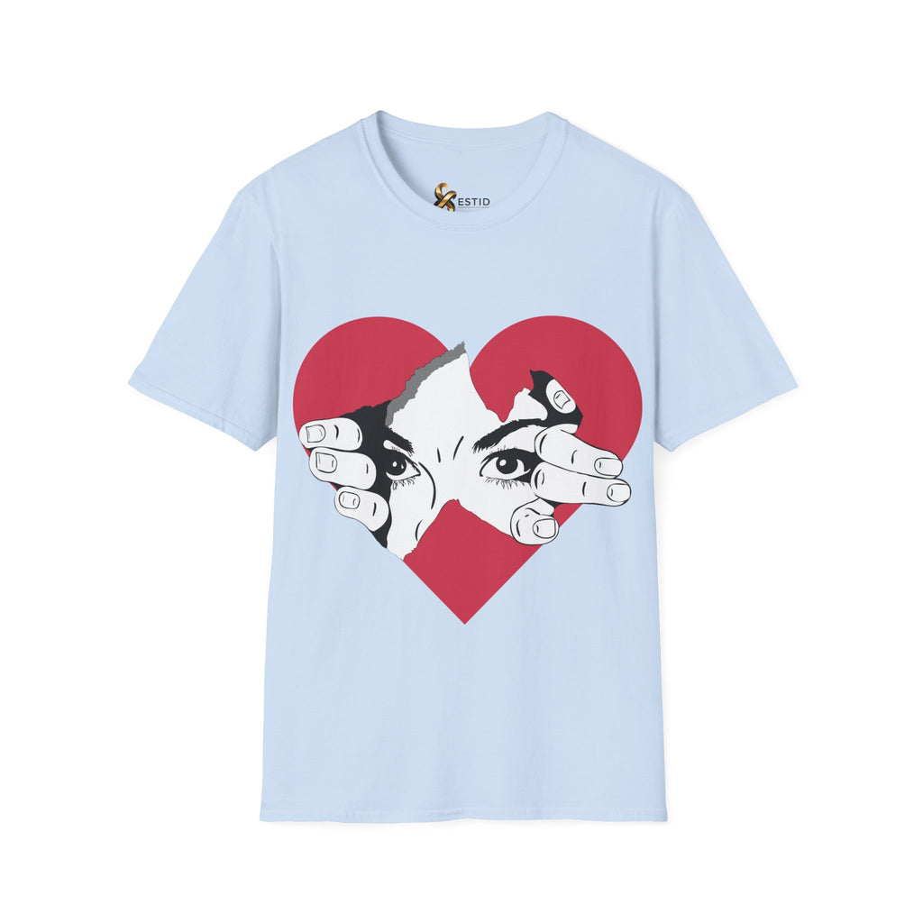 Herz‑Hände T-Shirt – Eye Peek Herz Grafik Tee Ansicht 10 – T-Shirt – ESTID