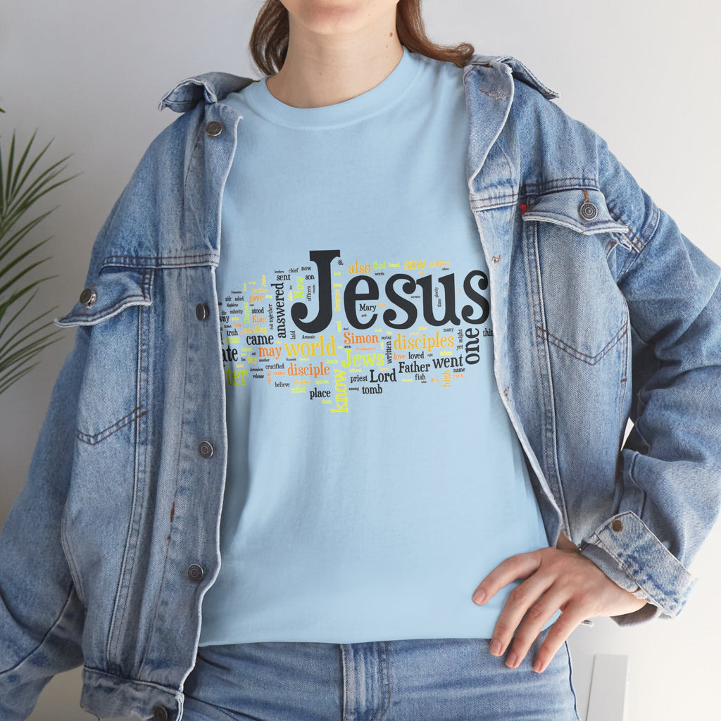 ESTID Unisex Shirt | Jesus Fisch Bibel Wortwolke Ansicht 47 – T-Shirt – ESTID