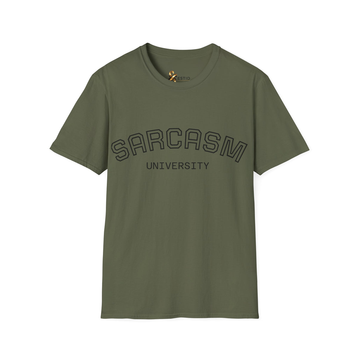 Sarcasm University T-Shirt — Funny Collegiate Graphic Tee Ansicht 25 – T-Shirt – ESTID