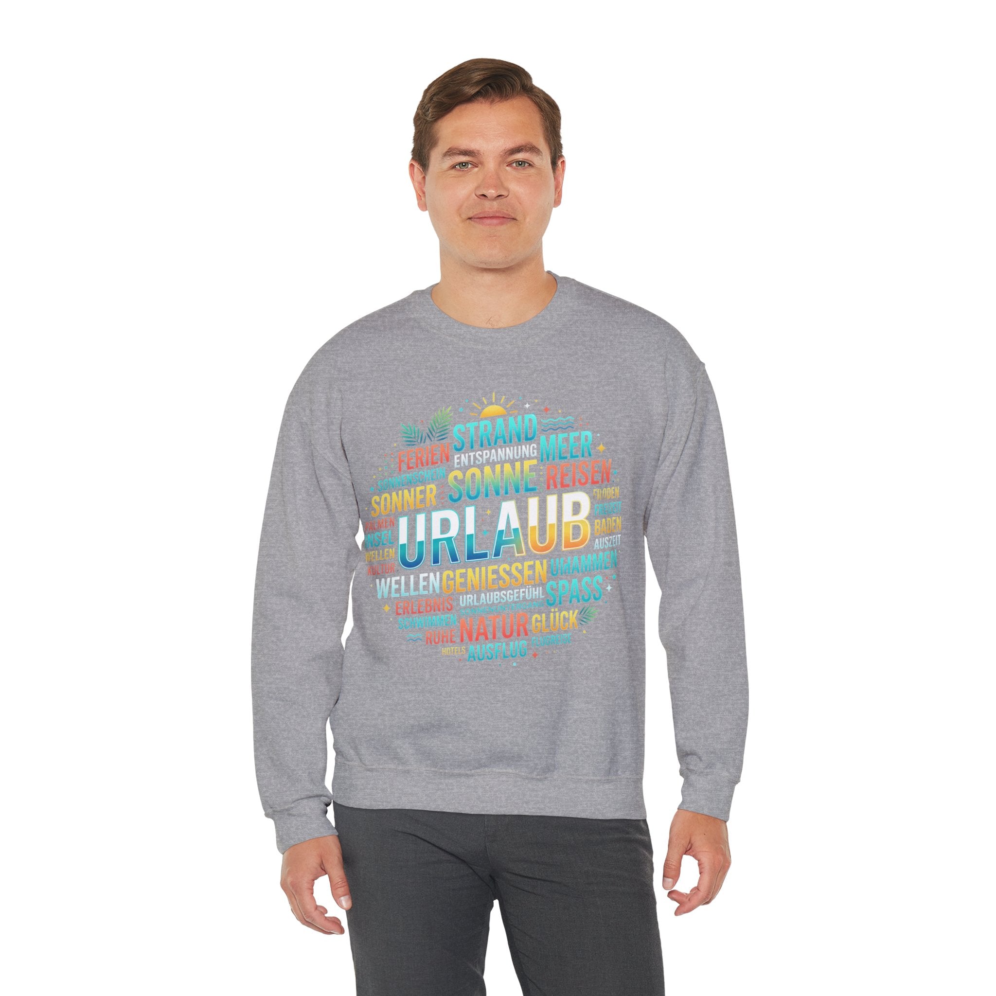 Tropical Palm Sunset Sweatshirt – Beach Vacation Crewneck