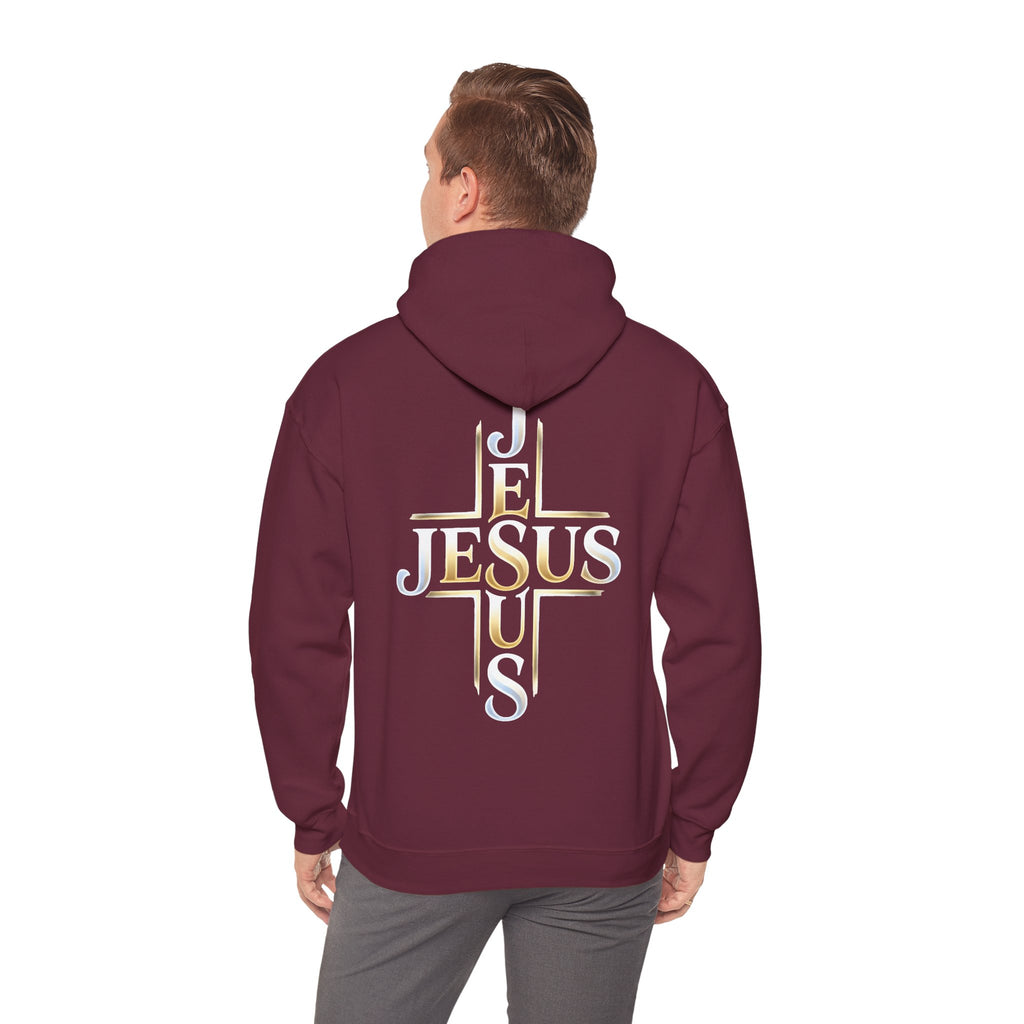 Faith Over Fear Hoodie – Jesus Kreuz Kapuzenpullover | Christliches Sweatshirt