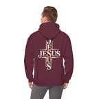 Faith Over Fear Hoodie – Jesus Kreuz Kapuzenpullover | Christliches Sweatshirt