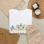 Faith Over Fear T-Shirt – „Glaube statt Angst“ Christian Cross Tee