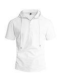 ESTID Herren Kurzarm Leinen-Kapuzenshirt | Linen-Blend Henley Shirt Ansicht 13 – Shirt – ESTID