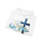 Gott liebt seine Kinder Kapuzenpullover – Cross Hoodie mit handschriftlicher Botschaft Ansicht 15 – Hoodie – ESTID