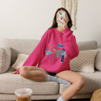 ESTID Unisex Crewneck Pullover | Blaues Kreuz & Wellen-Ornament Ansicht 40 – Sweatshirt – ESTID