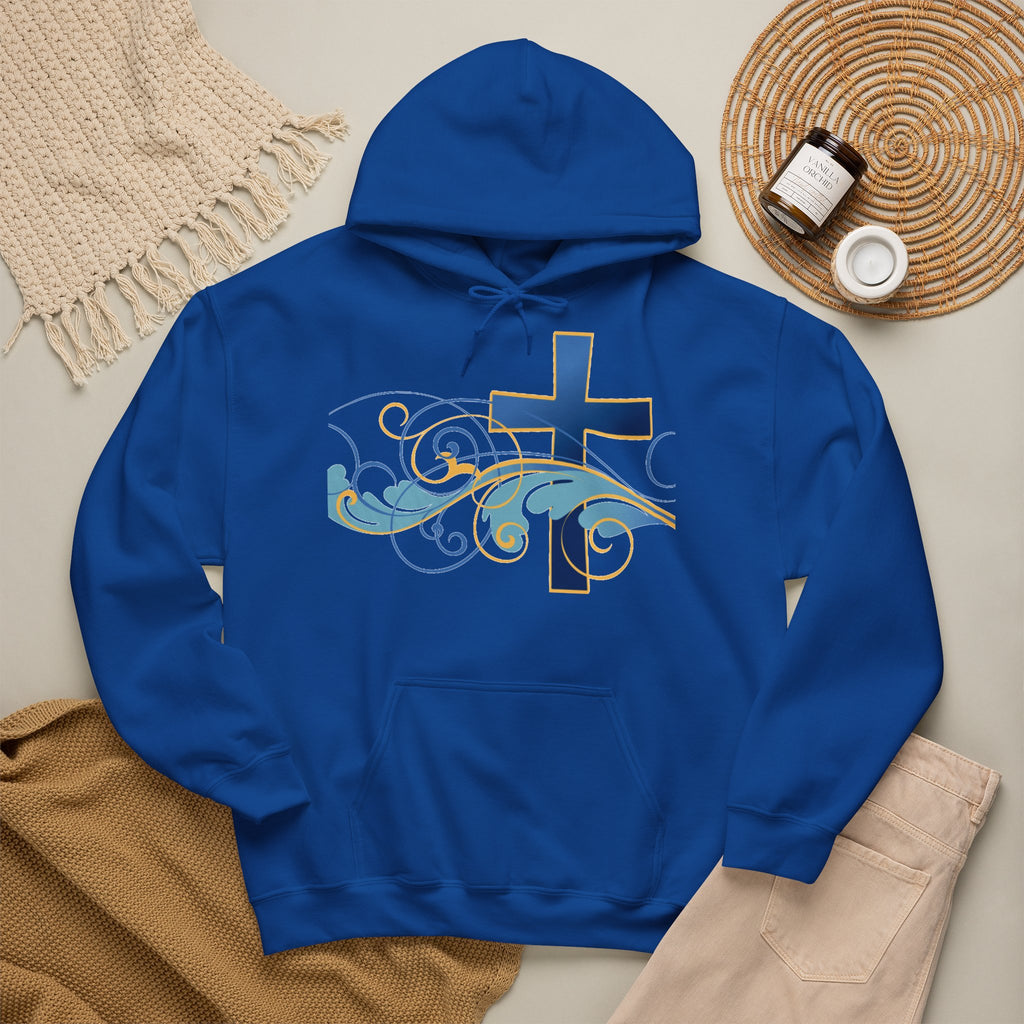 Gott liebt seine Kinder Kapuzenpullover – Cross Hoodie mit handschriftlicher Botschaft