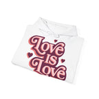 Love Is Love Hoodie – Retro Herz Pride Kapuzenpullover Ansicht 20 – Hoodie – ESTID