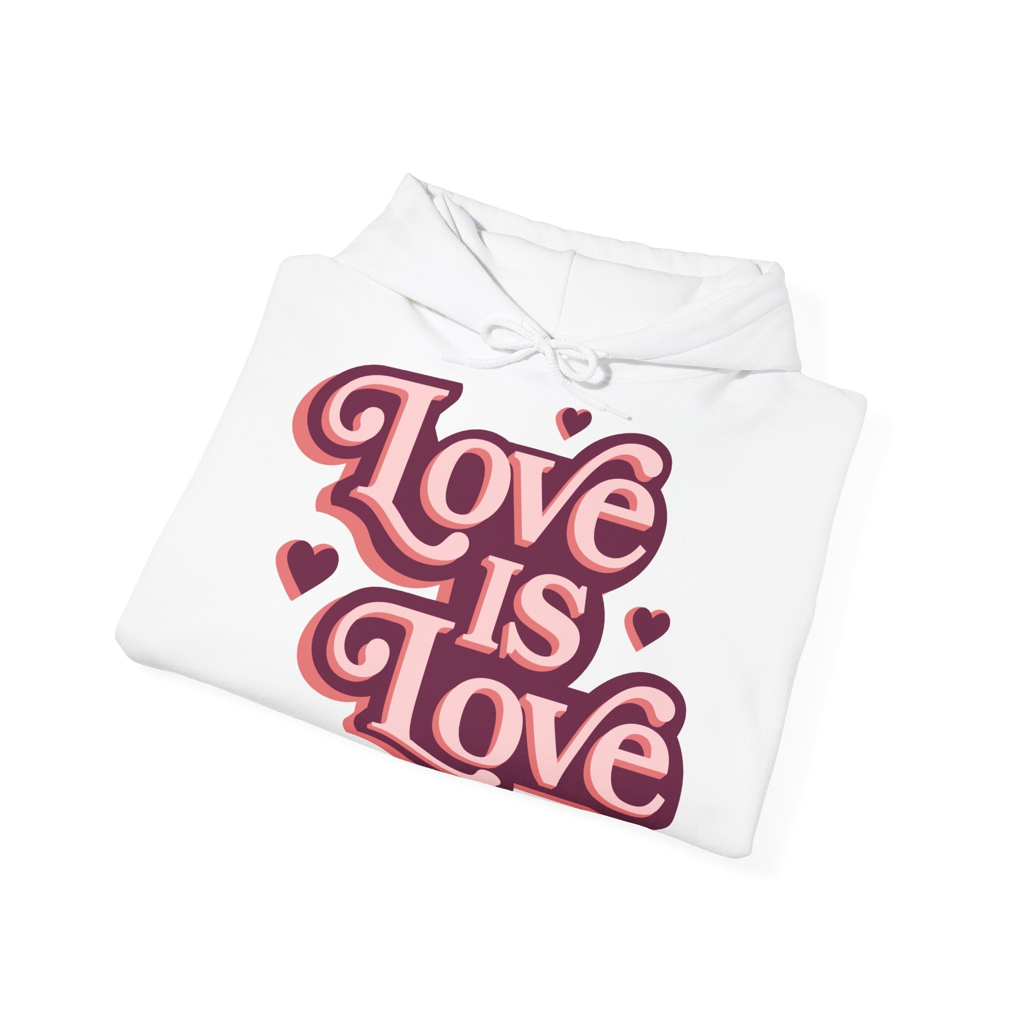 Love Is Love Hoodie – Retro Herz Pride Kapuzenpullover Ansicht 20 – Hoodie – ESTID