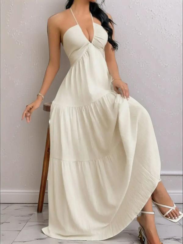 Elegantes Halterneck Sommerkleid | Rückenfrei & A-Linie Ansicht 7 – Kleid – ESTID