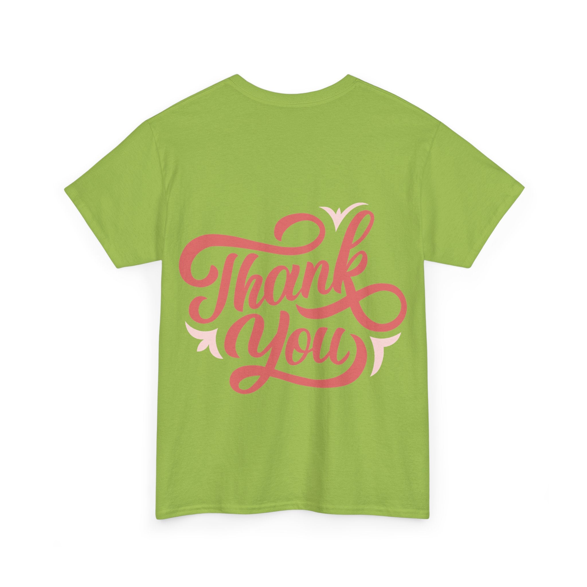 Statement T-Shirt Damen | „Thank You“ Rücken-Print Ansicht 28 – T-Shirt – ESTID