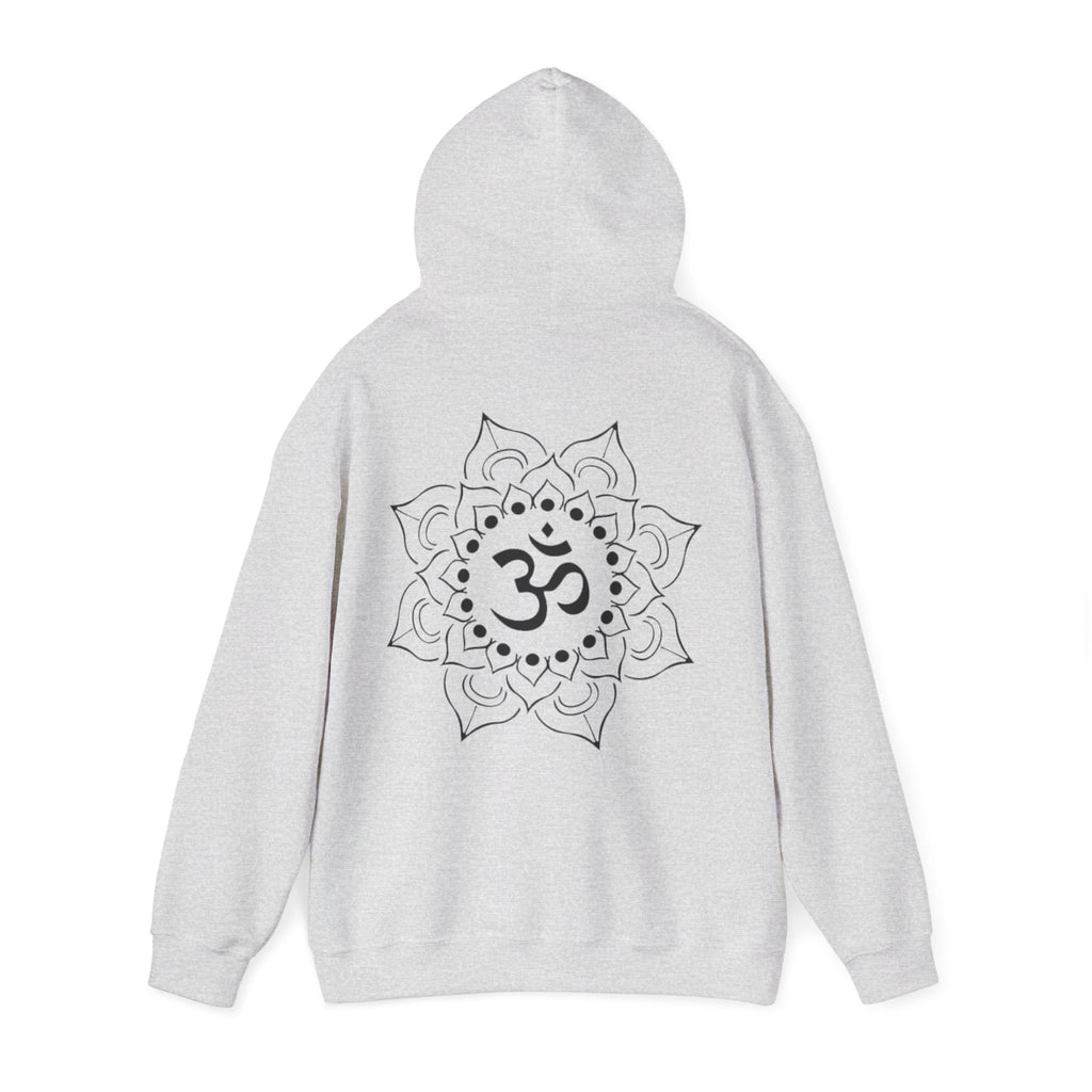 Lotus-Mandala-Hoodie mit Om-Symbol – Spirituelles Yoga-Sweatshirt ESTID Ansicht 7 – Hoodie – ESTID