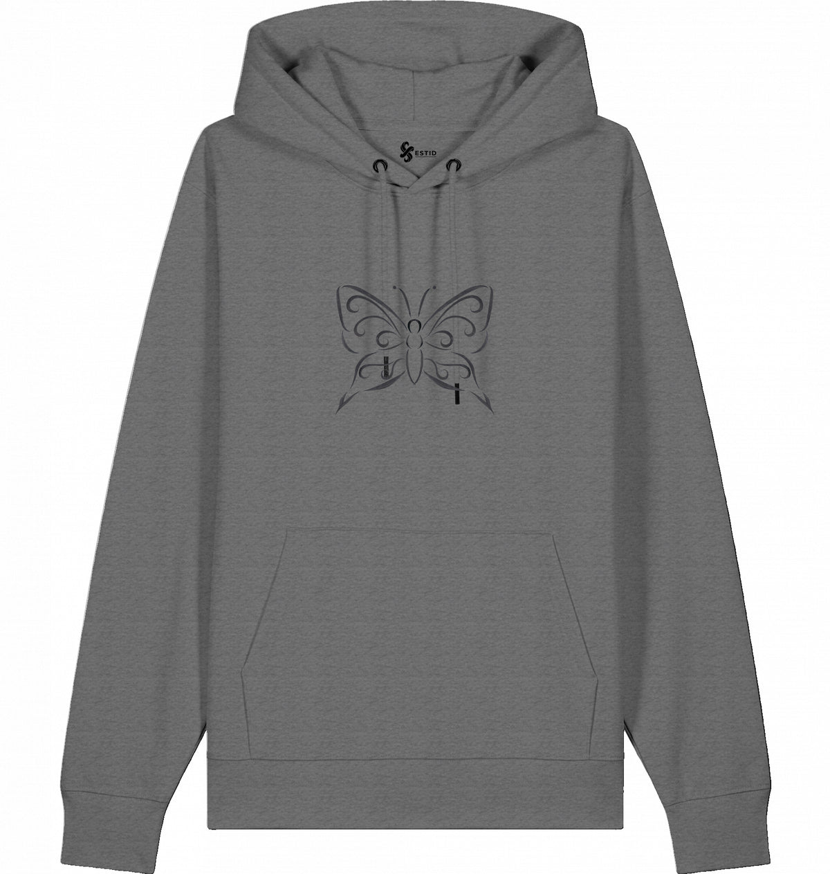 Lässiger Damen Kapuzenpullover mit Tribal Schmetterling Motiv Ansicht 31 – Shirt – ESTID
