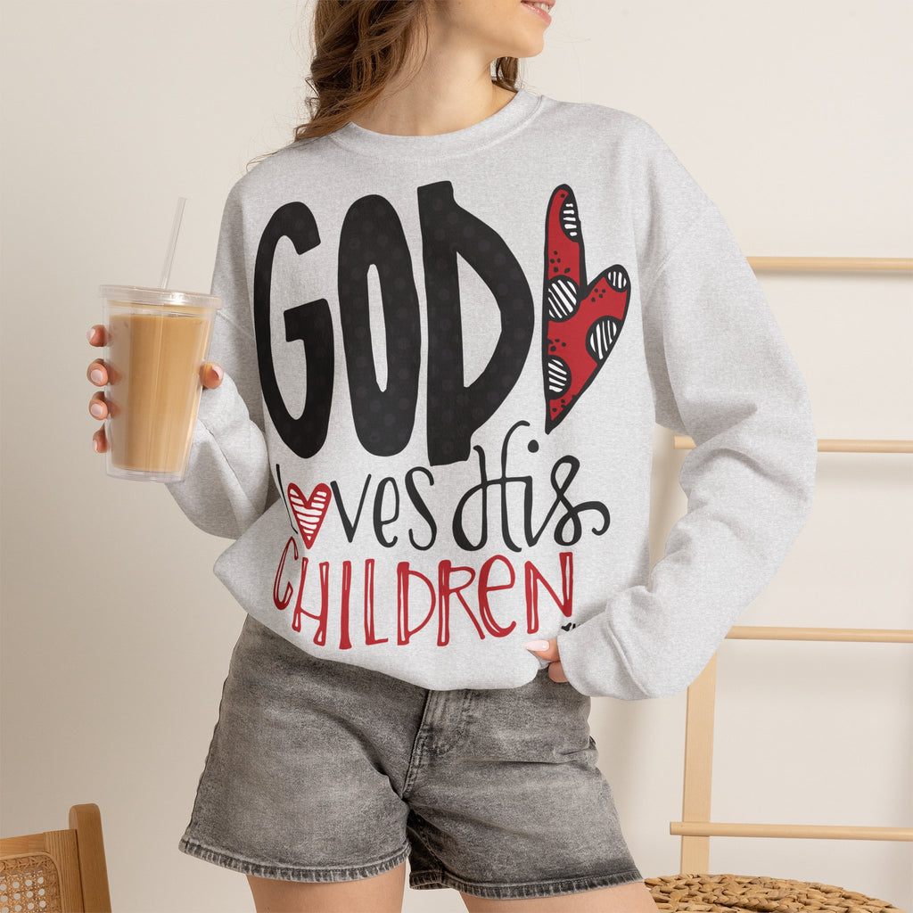 Gott liebt Seine Kinder Sweatshirt – Faith-Crewneck für Kinder und Familie Ansicht 20 – Sweatshirt – ESTID