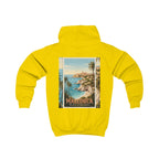 Mallorca Vintage Kinder Hoodie – Retro Reiseplakat Strandmotiv