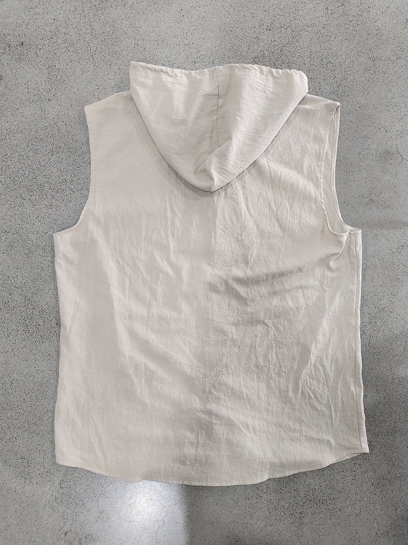 ESTID Herren Ärmelloses Leinenhemd | Sleeveless Hoodie Shirt Ansicht 22 – Shirt – ESTID