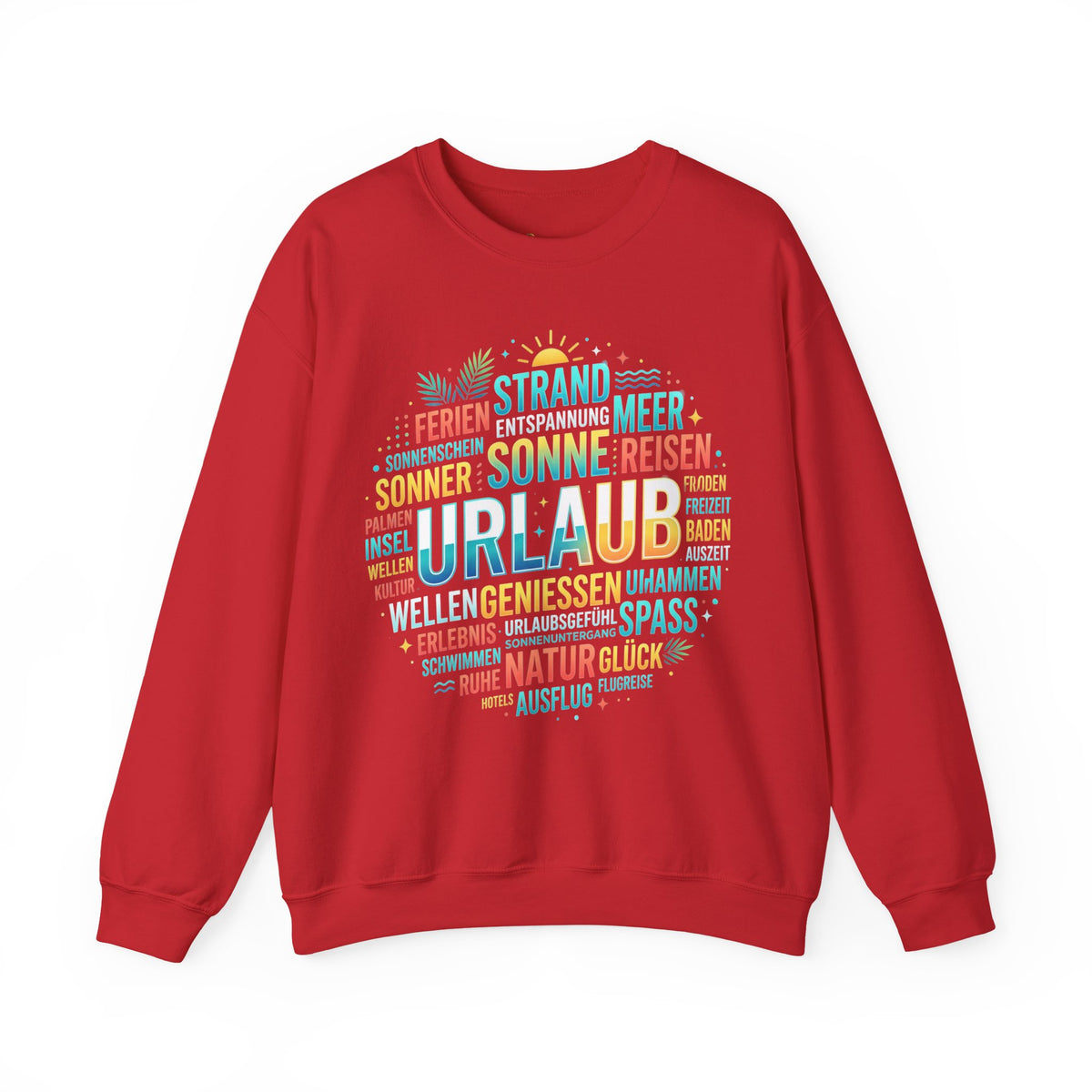 Tropical Palm Sunset Sweatshirt – Beach Vacation Crewneck Ansicht 11 – Sweatshirt – ESTID