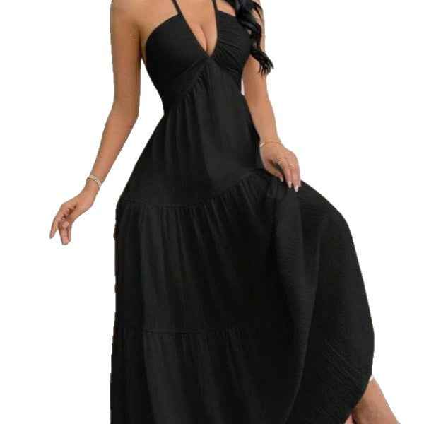 Elegantes Halterneck Sommerkleid | Rückenfrei & A-Linie Ansicht 5 – Kleid – ESTID