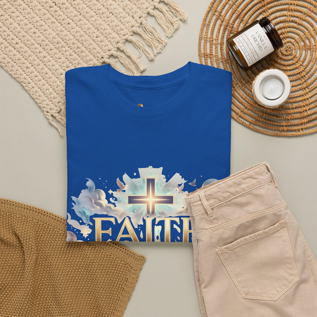 Faith Over Fear T-Shirt – „Glaube statt Angst“ Christian Cross Tee