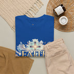 Faith Over Fear T-Shirt – „Glaube statt Angst“ Christian Cross Tee