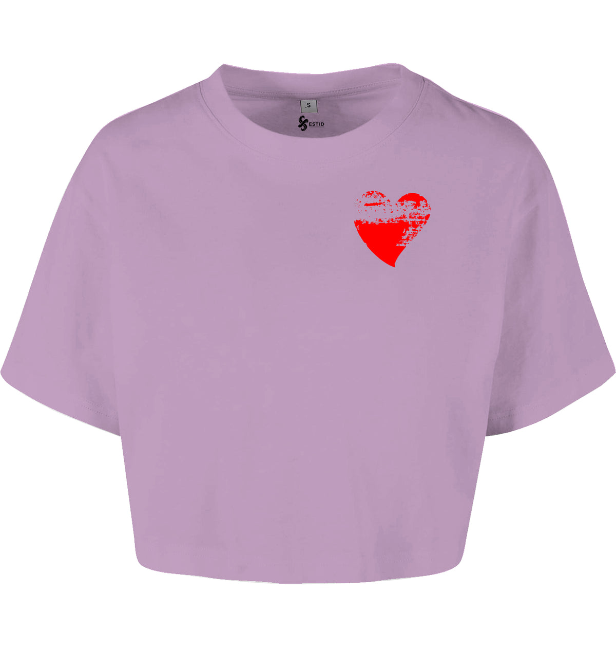 Damen Crop T-Shirt mit Herz-Motiv ESTID Ansicht 13 – Shirt – ESTID