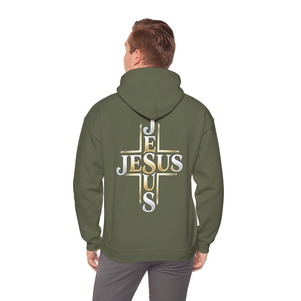 Faith Over Fear Hoodie – Jesus Kreuz Kapuzenpullover | Christliches Sweatshirt