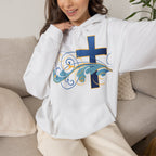 Gott liebt seine Kinder Kapuzenpullover – Cross Hoodie mit handschriftlicher Botschaft Ansicht 17 – Hoodie – ESTID
