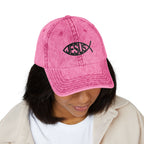 Christliche Vintage Twill Cap im Washed-Look ESTID Ansicht 8 – Hats – ESTID