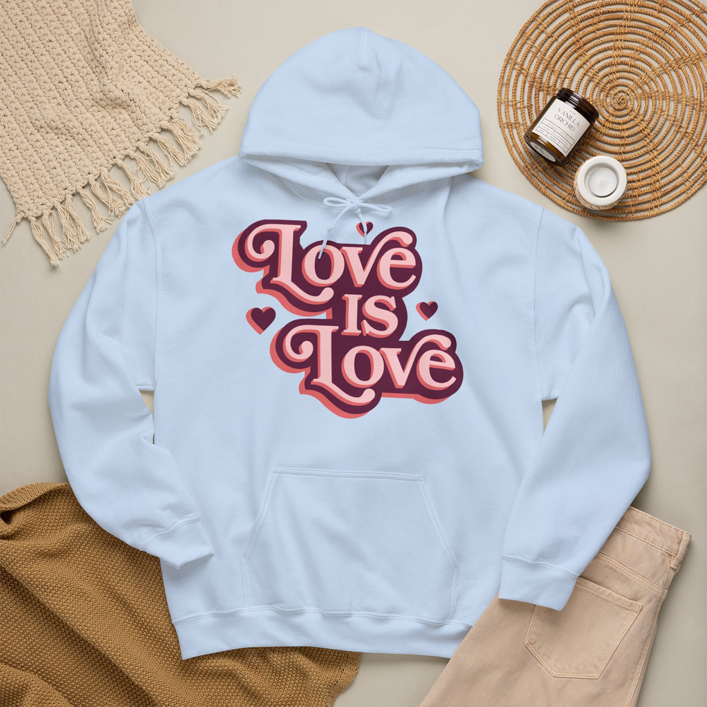 Love Is Love Hoodie – Retro Herz Pride Kapuzenpullover Ansicht 19 – Hoodie – ESTID