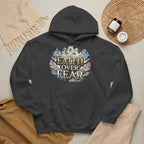 Faith Over Fear Hoodie – Jesus Kreuz Kapuzenpullover | Christliches Sweatshirt