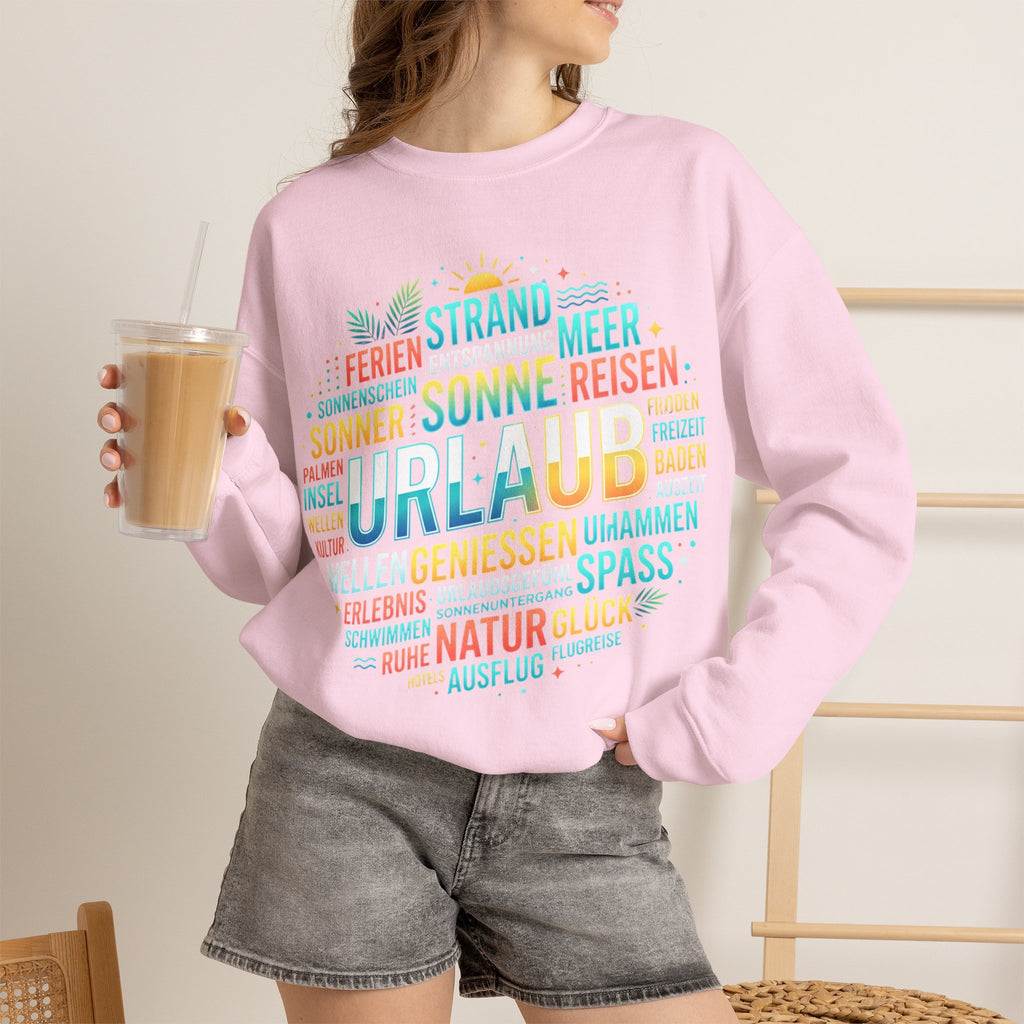 Tropical Palm Sunset Sweatshirt – Beach Vacation Crewneck