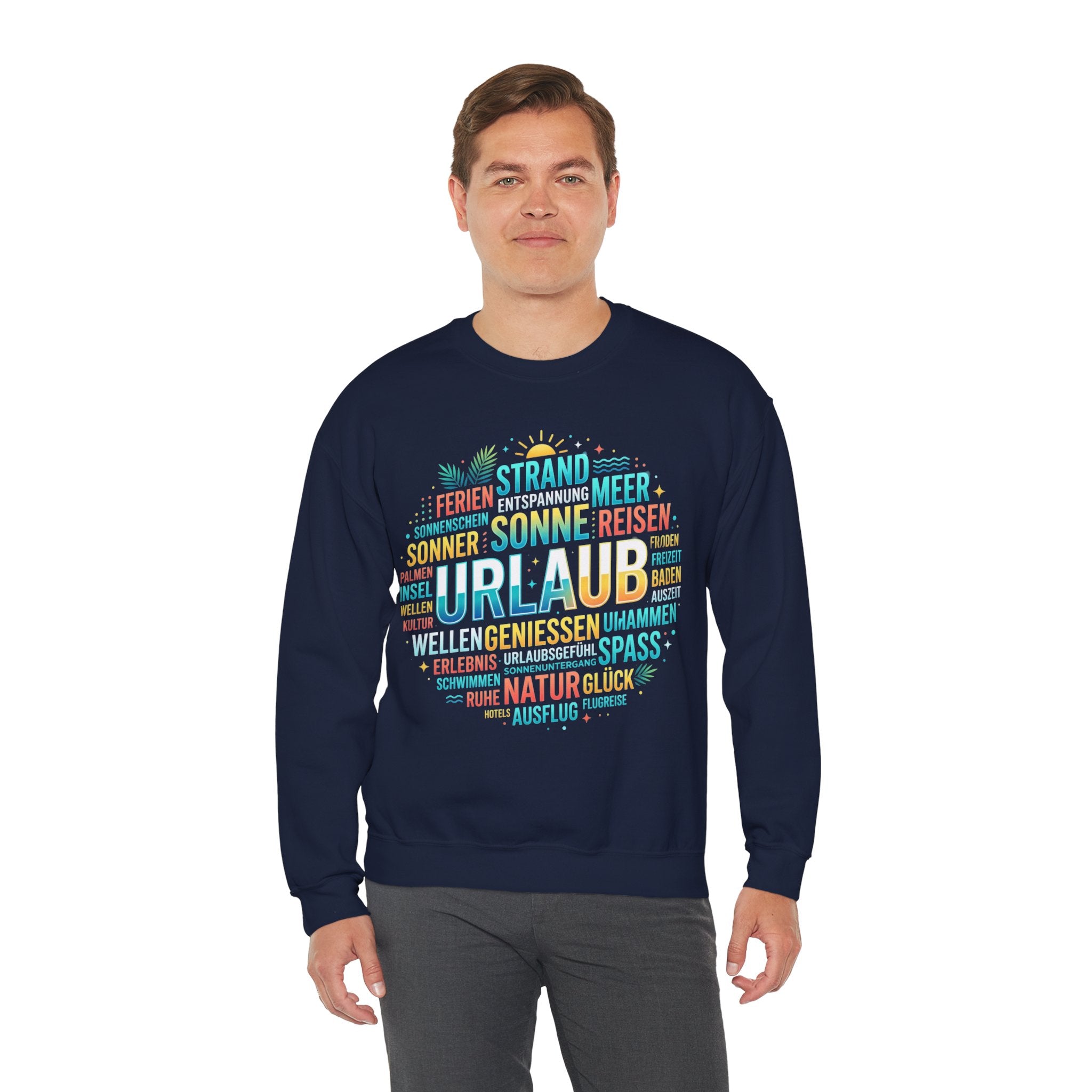 Tropical Palm Sunset Sweatshirt – Beach Vacation Crewneck