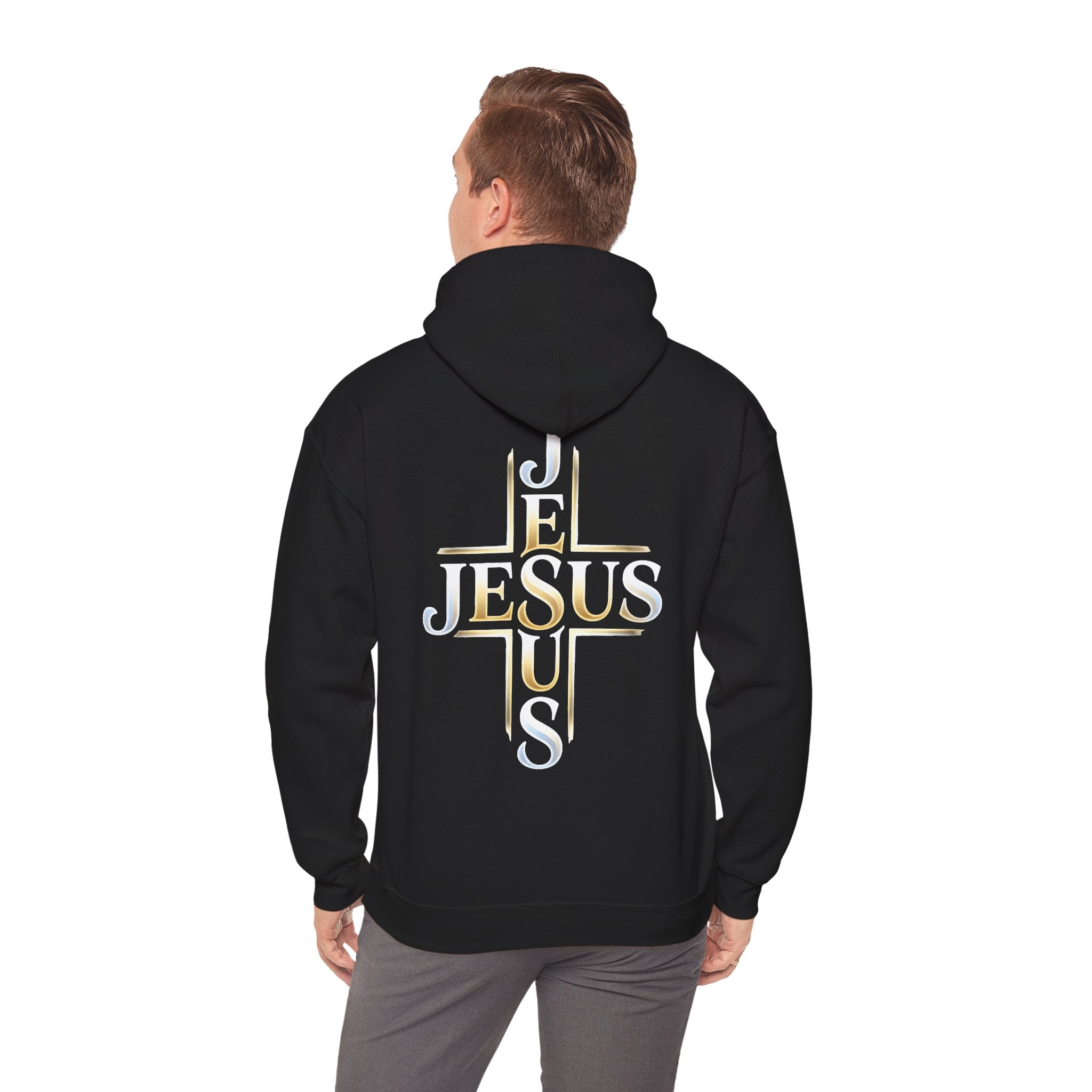 Faith Over Fear Hoodie – Jesus Kreuz Kapuzenpullover | Christliches Sweatshirt